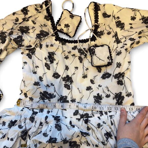 Western gothic vintage handmade white prairie dress womens size XS - Picture 3 of 8